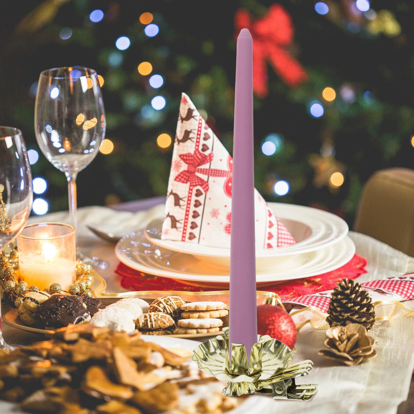 Amazon｜PRETYZOOM 10個 キャンドルスタンドクリップ パーティー